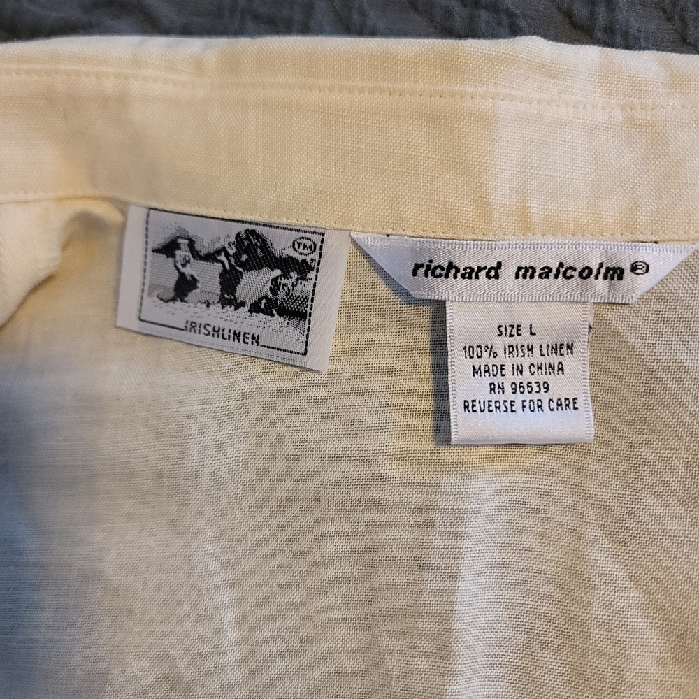 Vintage Richard Malcolm Irish linen top with embroidery detail - Picture 3 of 6